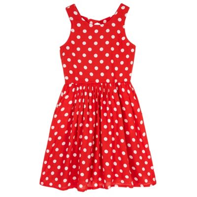 Yumi Girl Red Polka Dot Day Dress